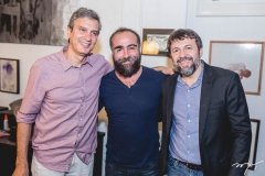 Tiago Santana, Rian Fontenele e Élcio Batista
