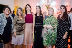 Ana Paula Braga, Celma Cabral, Gláucia Albuquerque, Aurizete Dias e Cândida Portela