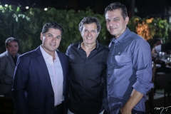 Pompeu Vasconcelos, Aderaldo Silva e Cláudio Moreira