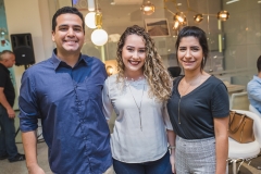 Paulo Xavier, Júlia Lira e Lisandra Braga