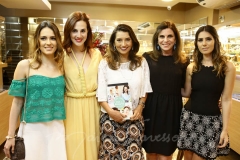 Marília Queiroz, Vic Ceridono, Márcia Travessoni, Sandra Pinheiro e Nicole Pinheiro