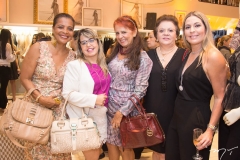 Valdinéia Perazzi, Camila Duarte, Fátima Duarte, Silvana Cavalcante e Deborah Nibon