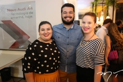 Aline Conde, Alan Victor e Jéssica Colaço