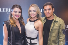 Lívia Baral, Taís Lopes e Felipe Torres