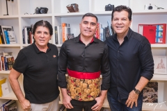 Dito Machado, Luciano Vidal e Gustavo Serpa