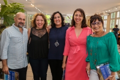 Clauber Santos, Beth Jaguaribe, Grace Troccoli, Linda Tavares e Adriana Elena