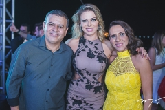 Valdir Fernandes, Sheila Mello e Samara Fernandes