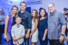Susana, Lucas, Marcelo, Sabrina, Ceres e Antônio Fiuza