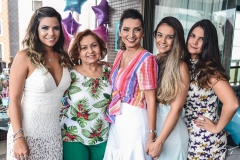 Lara Travessoni, Etel Rios, Márcia e Talita Travessoni e Amanda Bentes