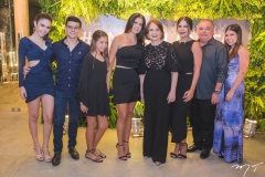 Nicole Vasconcelos, Pedro Negrão, Mel Negrão, Luciane Negrão, Lenita Negrão, Maria Lúcia Negrão, Pedro Carapeba e Maria Clara Negrão