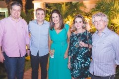 Ticiano Rêgo, Ricardo Bezerra, Ana Virgínia Martins, com Denise e Marcelo Silveira