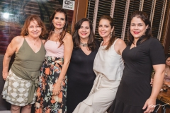 Welbaneide Luna, Lorena Pouchain, Martinha Assunção, Márcia Andréa e Suely Castelo Branco