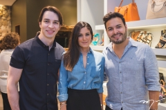 André Albuquerque, Aline Pinho e Vinicius Machado