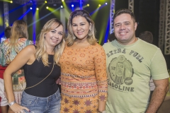 Raisa Vasconcelos, Patrícia Mota e Adalberto Júnior