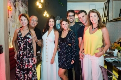 Desirée Soares, Galvão Bueno, Marcela e Mariana Pinto, Lucas Ximenes, Fred e Alexandra Pinto