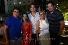Dito Machado, Márcia Távora, Leonardo Vidal, Amanda Távora e Thiago Holanda
