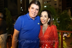 Dito Machado e Márcia Távora