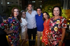 Greyce Leitão, Amanda Távora, Leonardo Vidal, Dito Machado, Márcia Távora e Magda Rocha