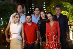 Leonardo Vidal, Amanda, Igor, Márcio, Marina, Márcia e Márcio Távora
