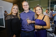 Andréa Coelho, Leonardo Gonçalves e Marcela Carvalho