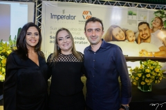 Michelle Holanda, Andréa Coelho e Cláudio Aguiar