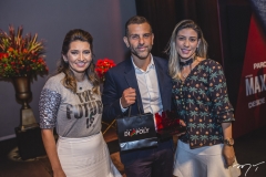 Márcia Travessoni, Alexandre Birman e Mila Dallo