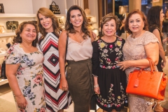 Maria Vital, Maira Silva, Márcia Travessoni, Tane Albuquerque e Etel Rios