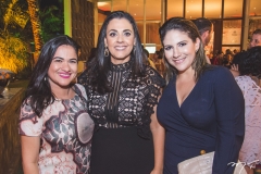 Cida Oliveira, Carolina Batista e Mônica Jereissati