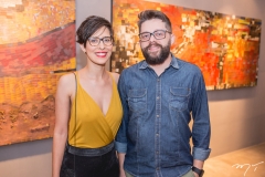 Aline Gonçalves e Pedro Frota