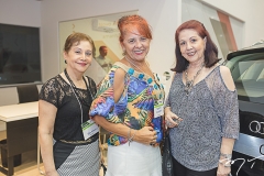 Vânia Aldigueri, Fátima Duarte e Leda Oliveira