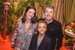 Andréa, Enzo e Daniel Arruda