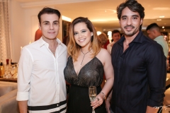 Rodrigo Maia, Anik Mourão e Rodrigo Porto