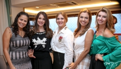 Claudia Cordeiro, Andreia Romero, Morgana Dias Branco, Edinice Bezerra e Tamara Azevedo