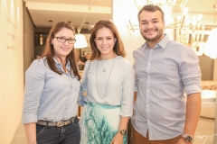 Carolina Andrade, Dileia Teixeira e Emanuel Galvão
