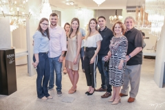 Carolina Andrade, Bruno de Sousa, Natália, Juliana, Jonatan, Adélia e Paulo Magalhães