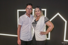 Jackson Caetano e Andrea Leocardio