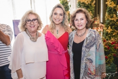Socorro França, Talynie Mihaliuc e Renata Jereissati