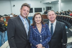 Jorge Luiz, Natércia Campos e Roberto Mesquita