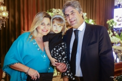 Andréa, Sofia e Ricardo Ledo