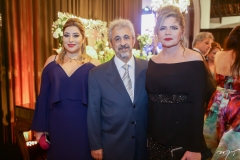 Manu, Cláudio e Sandra Romcy