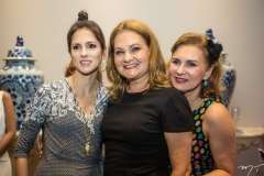 Carla Oliveira, Lenise Rocha e Renata Jereissati