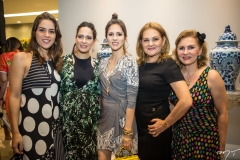 Dani Eloy, Marília Queiroz Machado, Carla Oliveira, Lenise Rocha e Renata Jereissati
