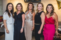 Larissa Coelho, Alessandra Arrais, Alexandra Pinto, Andréa Delfino e Márcia Travessoni