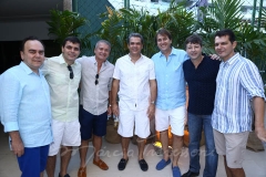 Fernando Linhares, Célio Thomaz, Philipe Brooks, Fernando Franco e Cláudio Moreira