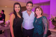 Letícia, Luis e Cláudia Cristino