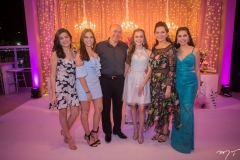 Luiza e Mariana Ximenes, Auricélio, Liana e Ana Maria Parente e Luana Ximenes