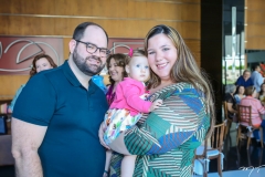 Leonardo, Juliana e Lívia Pádua