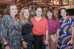 Janice Machado, Brícia Teixeira, Paula Frota, Carmen Cinira e Elusa Laprovitera