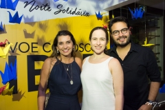 Márcia Travessoni, Bia Fiuza e Vinicius Machado