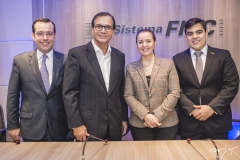 Ivo Machado, Beto Studart, Nicolle Barbosa e Tiago Pinho